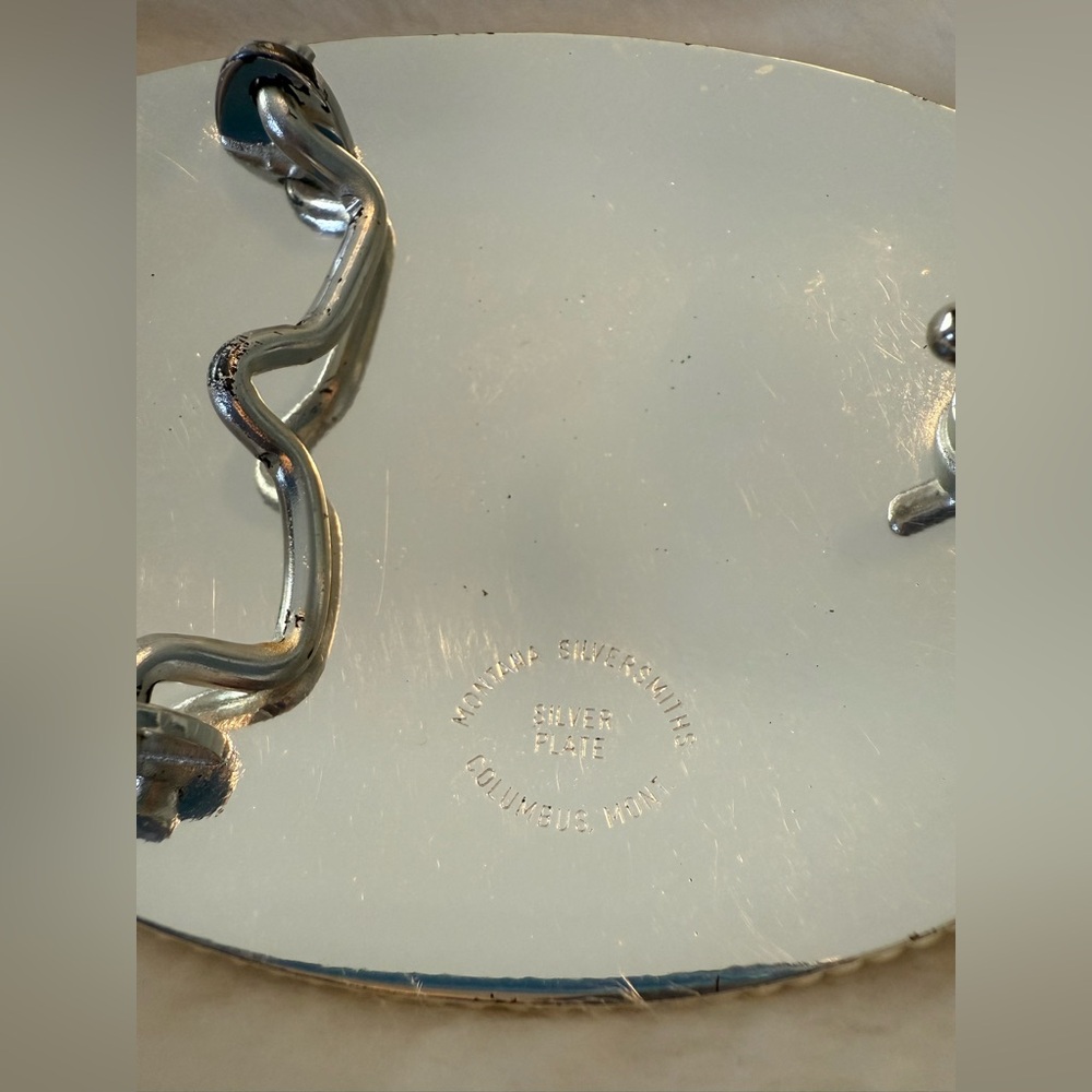 Vtg Montana Silversmiths End of the Trail Belt Buckle - Picture 4 of 4